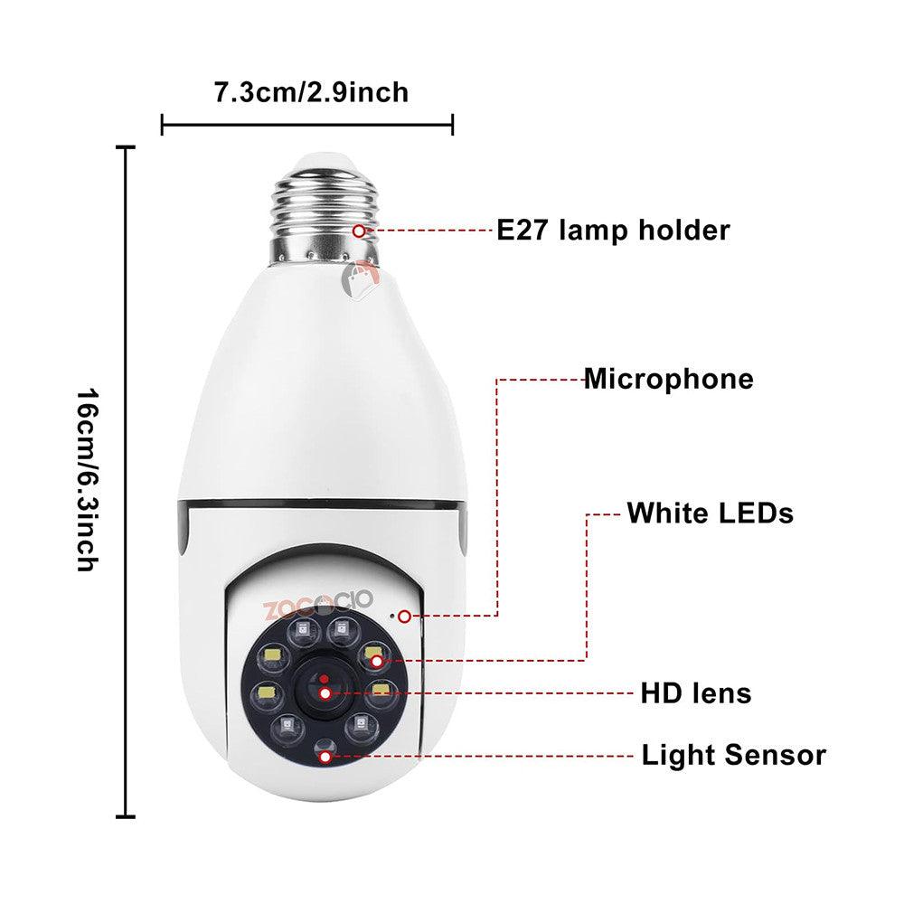 Bombilla Cámara De Vigilancia Wifi hogar - My Store